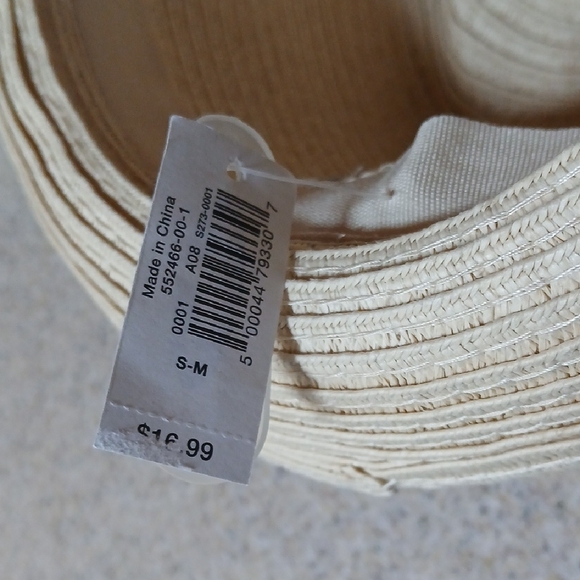 Old Navy Tan Fedora with Blue Band - Picture 4 of 6